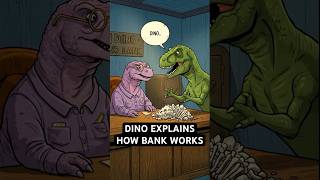 Dino Explains | How bank works | #shorts #viral #finance #money