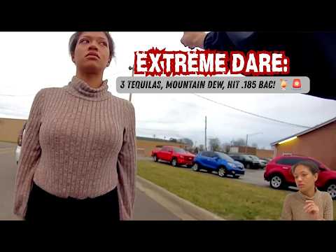 Extreme Dare: 3 Tequilas, Mountain Dew, Hit .185 BAC! 🍹🚨