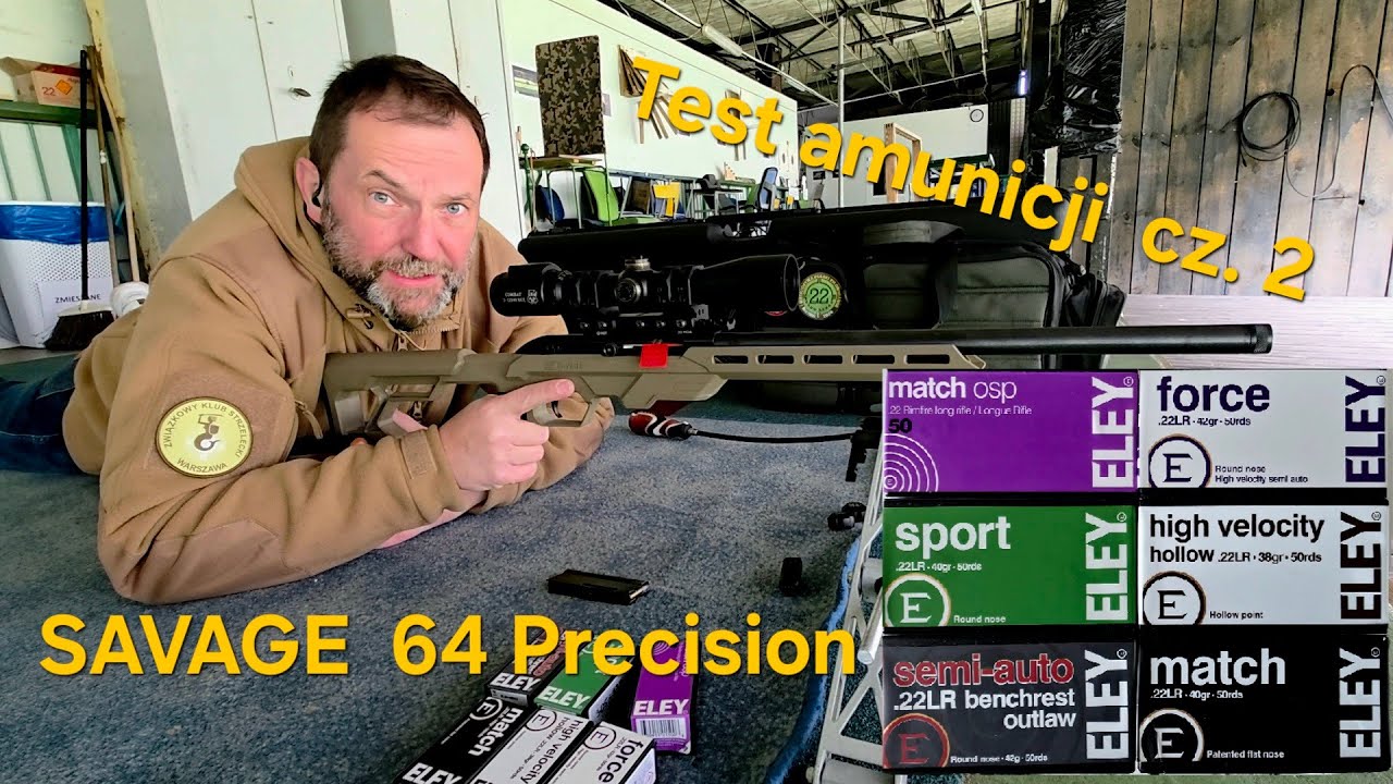 SAVAGE 64 Precision FDE .22lr - test cz. 2 
