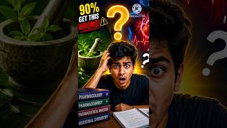 🚀 Important MCQ For All Pharmacy Exams | #shorts #gpat #pharmacy