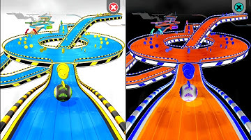 Night Mode Reverse vs Normal – Going Balls INSANE Level Speedrun! iOS & Android #Gaming