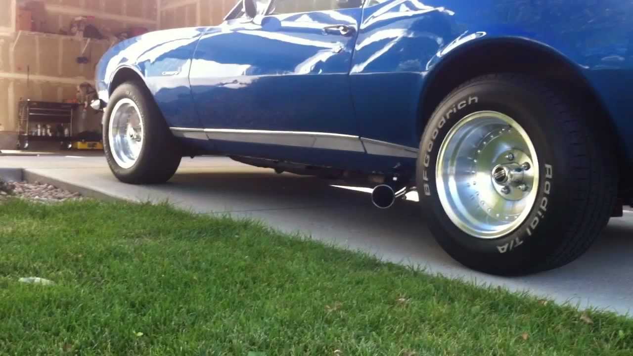 1967 Camaro 396 exhaust - YouTube