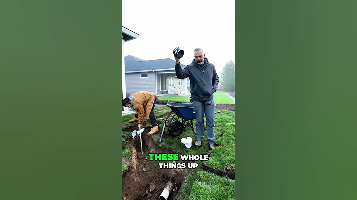 French Drain Upgrade: Maximizing Drainage Efficiency! #shorts