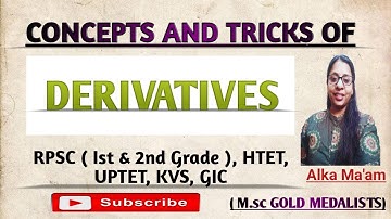Rpsc 1st and 2nd grade maths online classes || Htet Pgt Maths Classes || Calculus || Derivatives