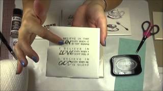 Stamping Ceramic Tile Coasters - See Description for update by Amy Mable 18,421 views 9 years ago 6 minutes, 37 seconds