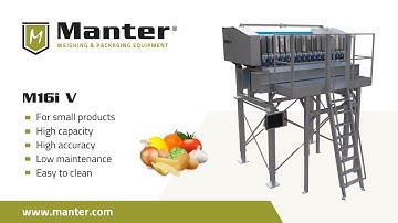 Manter M16i V multihead weigher with tomatoes
