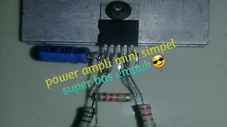 cara membuat power ampli menggunakan tda 2050