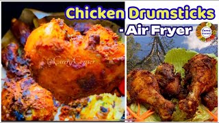 20 Mins Quick Air Fryer Chicken Drumsticks |Tastiest Low Carb Spicy Indian Style Recipe