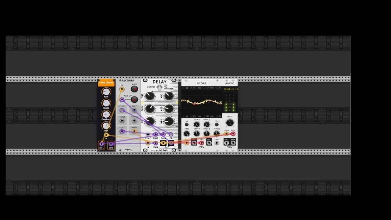 VCV Rack No Input Generative Patch with 3 Modules YouTube