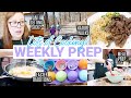 PRODUCTIVE WEEKEND EVEN WHEN SICK || Meal Prep-Heavy Weekly Prep