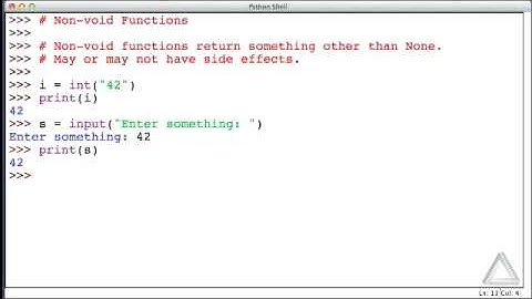 Unit 5 Video 3: Non-Void Functions