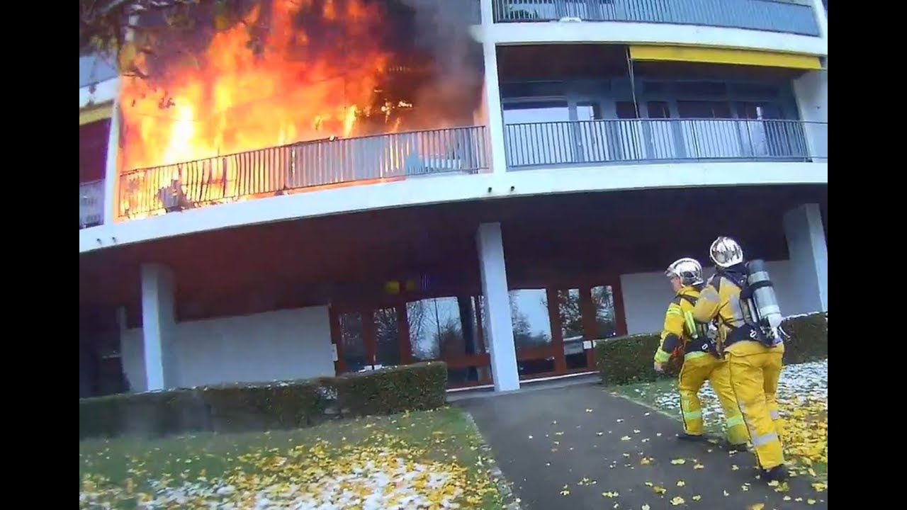 Pompiers Genève - Feu d'appartement au Petit-Saconnex
