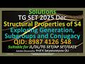 TG SET 2025 Dec | Structural Properties of S_4 | Groups | 89874126548 | Sol Discussed by Prof KSN OU