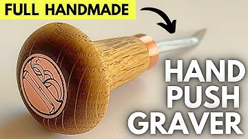 I Made the Perfect Tool for Stunning Engraving Details—Here’s How! #woodworking #engraving #diytools