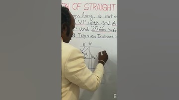 To find Front and Top View Inclinations of LINE Engineering Drawing or Engineering Graphics Subject