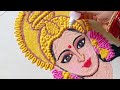 Lakshmi ji rangoli l diwali rangoli l satisfying art vishnuart242