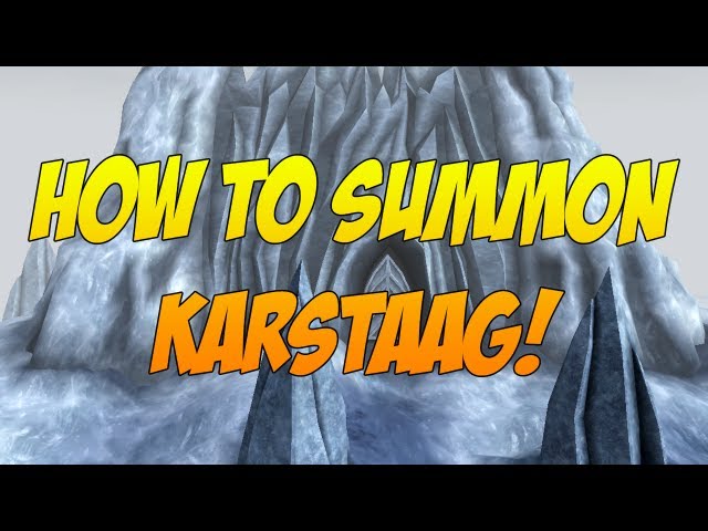 Summoning Karstaag, Elder Scrolls