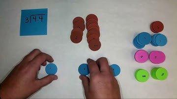 SPIRAL Division of Decimals to Tenths with Place Value Disks