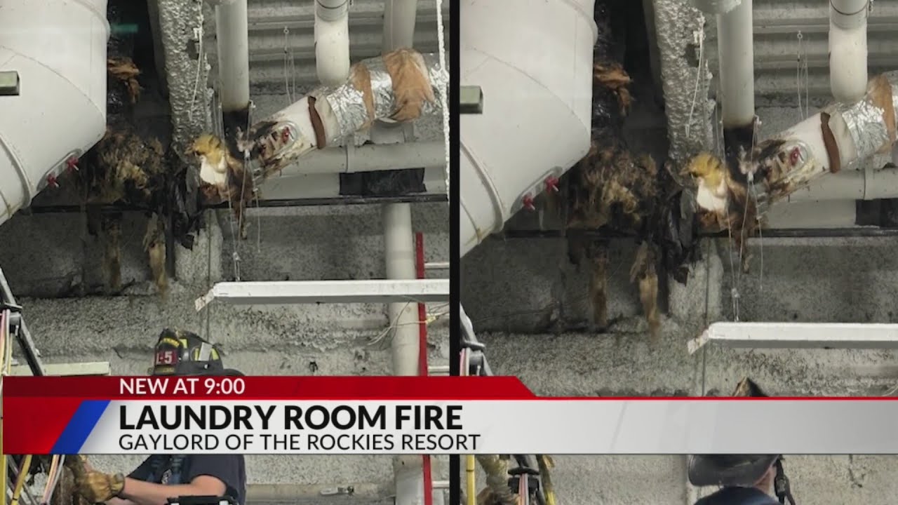 Fire at Gaylord Rockies Resort starts in laundry room - YouTube