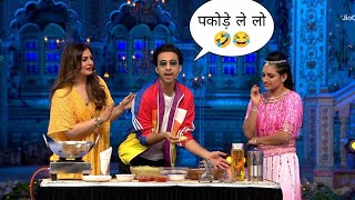 Raveena Tandon ji ne Show me bnaye pakode Raghav juyal ke Sath mil kr ke || Yashaswi Pradhan Comedy