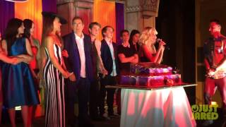'Descendants' Cast Sings Happy Birthday to Kristin Chenoweth at Premiere After-Party 'Descendants' Cast Sings Happy Birthday to Kristin Chenoweth at Premiere After-Party