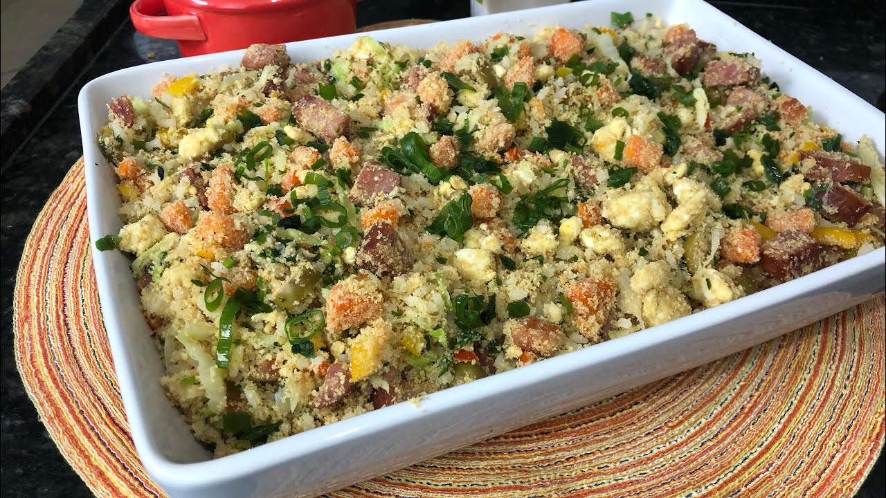NÃO JOGUE ARROZ FORA FAÇA ESTÁ FAROFA DELICIOSA !!! RECEITINHAS COM AMOR...