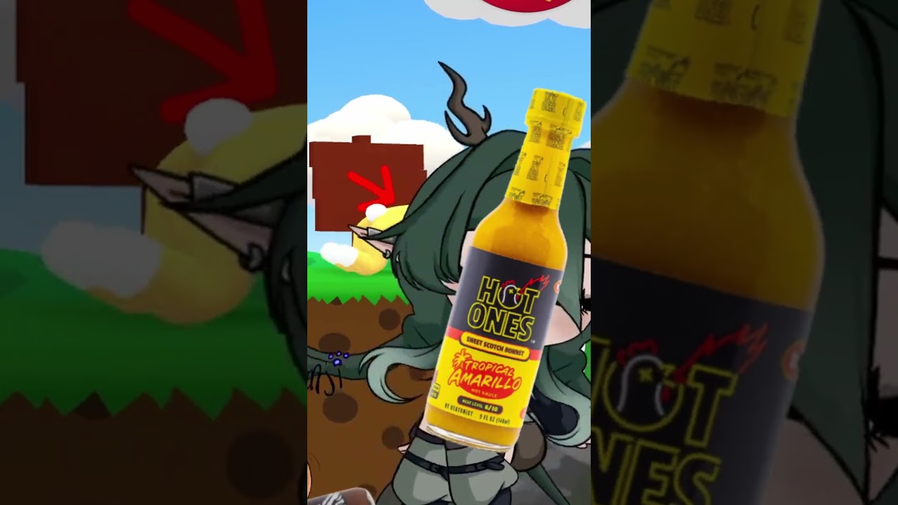 THE HOT ONES SAUCES ARE NOT A JOKE but also like super tasty#hotones #vtuber #fyp #challenge