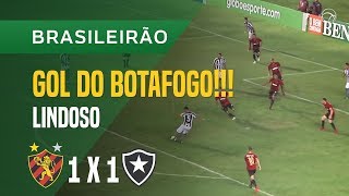 GOL (LINDOSO) - SPORT X BOTAFOGO - 23/04 - BRASILEIRÃO 2018