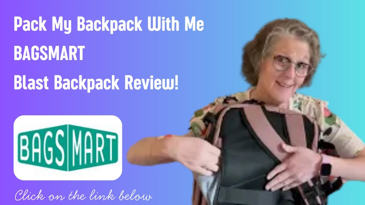 Pack My Backpack With Me ✈️  BAGSMART Blast Backpack Review!