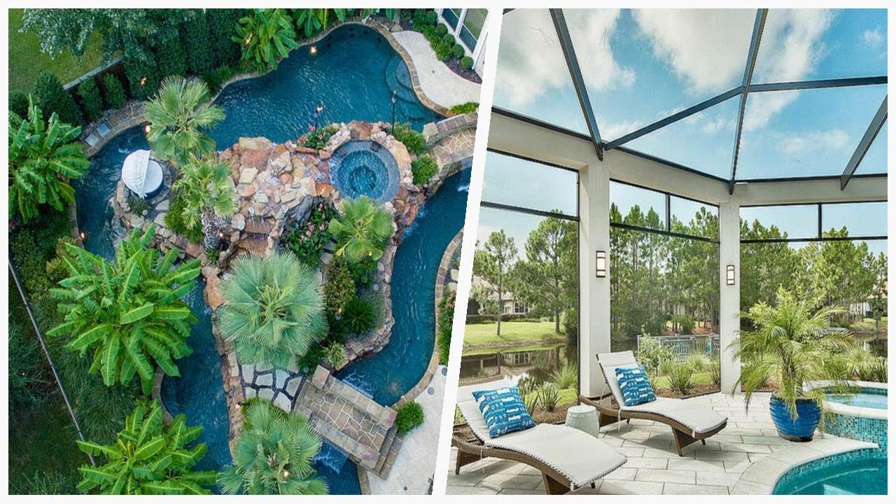 Turquoise Pool 75 Tropical Turquoise Pool Design Ideas You'll Love 😊 - YouTube