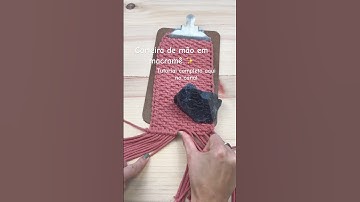 Carteira de mão em macramê #diy #macrame #diymacrame #macrametutorial #arte