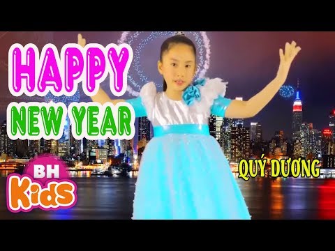  HAPPY NEW YEAR ♫ Bé Quý Dương ♫ Nhạc Thiếu Nhi Chúc Mừng Năm Mới tại Xemloibaihat.com