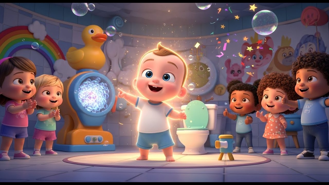 Potty Time Happy Fun 🚽😊 | Potty Training Video for Kids | Fun Bathroom ...