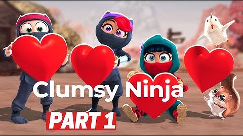 Clumsy Ninja Game App Gameplay Walkthrough  Level 1-10 iOS, Android HD Tutorial Hack ending  glitch