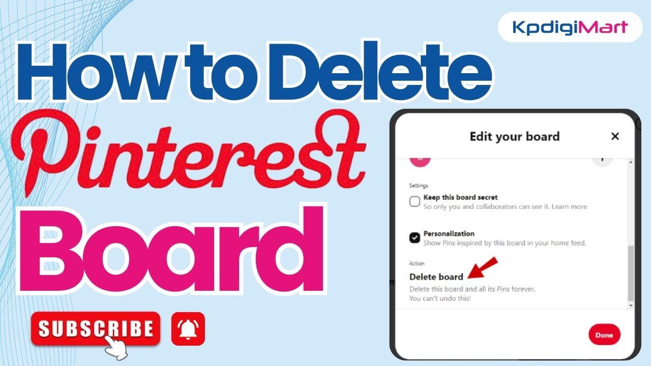 How to Delete a Board on Pinterest || How To Delete Pinterest Boards