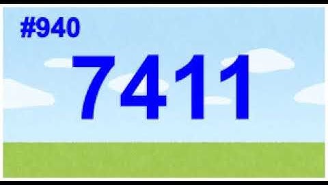 Count up 901st to 1000th prime numbers! 1st channel.