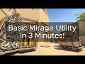 CS2 - Basic Mirage Utility in 3 minutes!