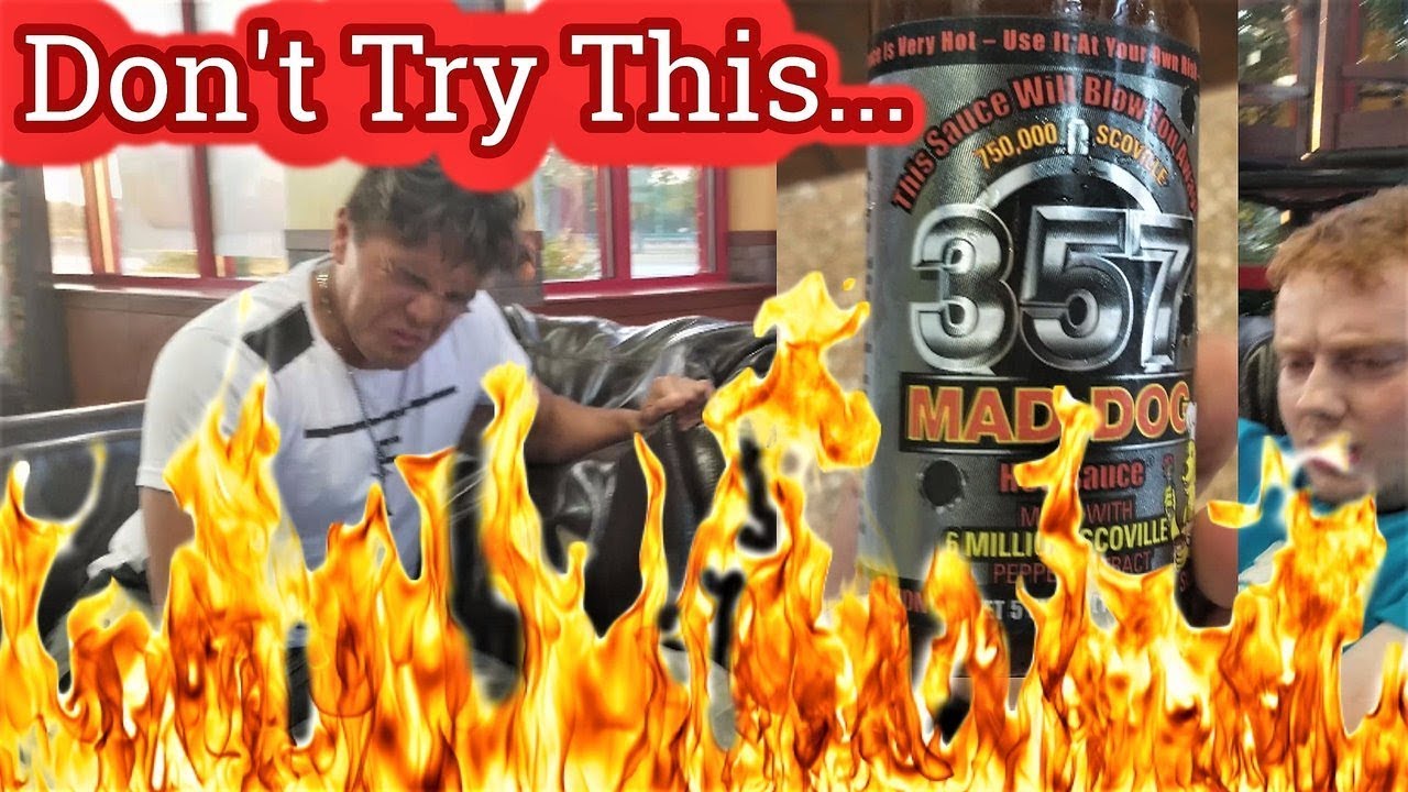 Trying Mad Dog 357 357 000 Scoville Ranked One Of The Hottest Hot Sauce S In The World Youtube Trying Mad Dog 357 357 000 Scoville Ranked One Of The Hottest Hot Sauce S In The World Youtube