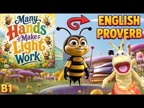 Many Hands Make Light Work! 🐝 Slow English Story [B1 Level]