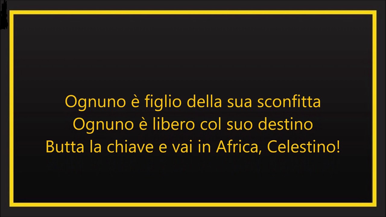 THE WEETCH - Vai in Africa Celestino (F.De Gregori) Vocals FabrizioDiMarte