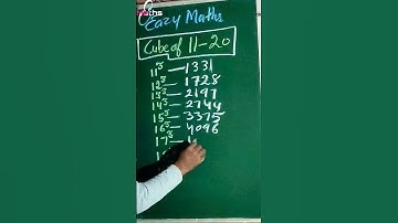 learn cube 11-20 #shorts #trending #maths #mathematics