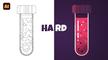 How To Draw Glass bottle - Illustration in Adobe Illustrator Tutorial