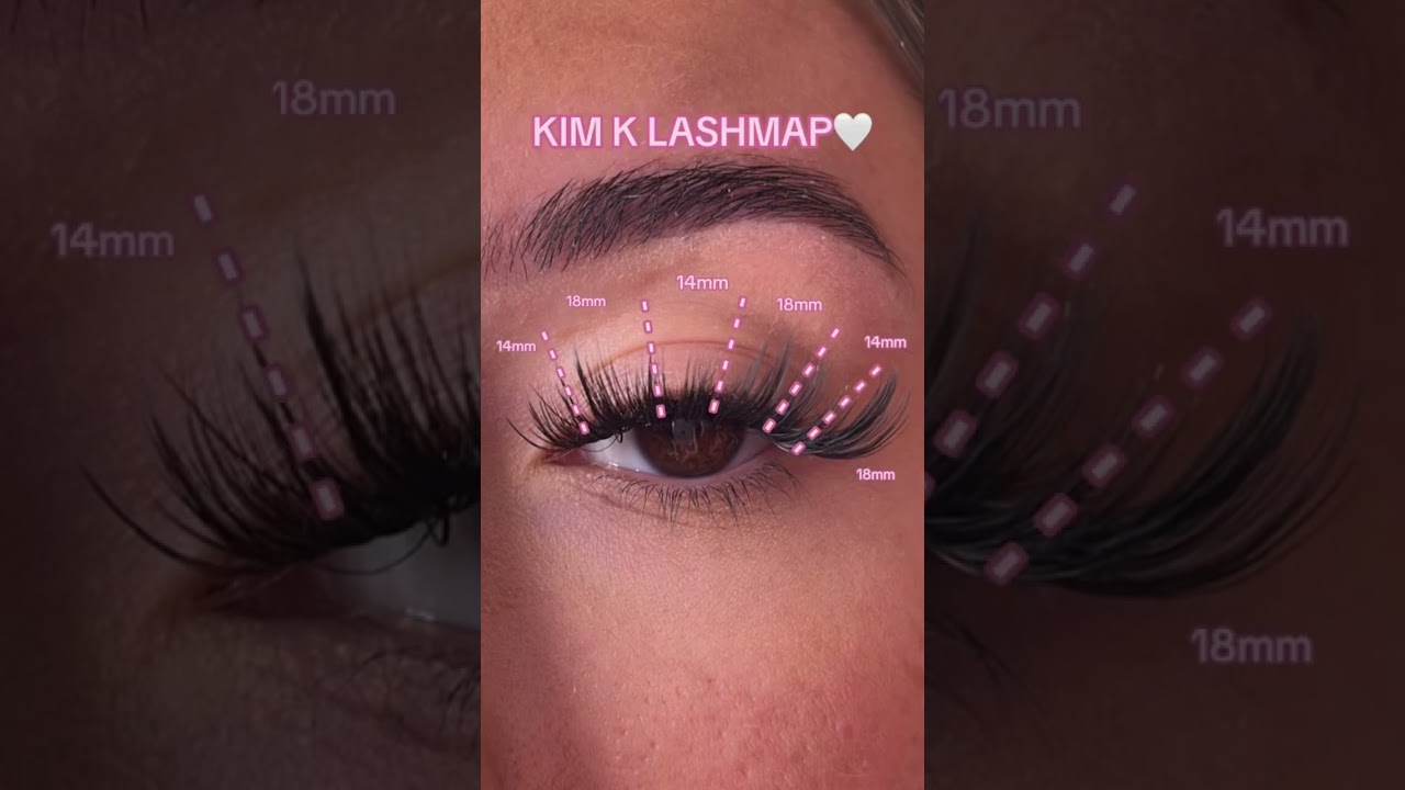 KIM K LASHMAP🤍 Created using lash ribbons ENYA in 14mm and 18mm! #