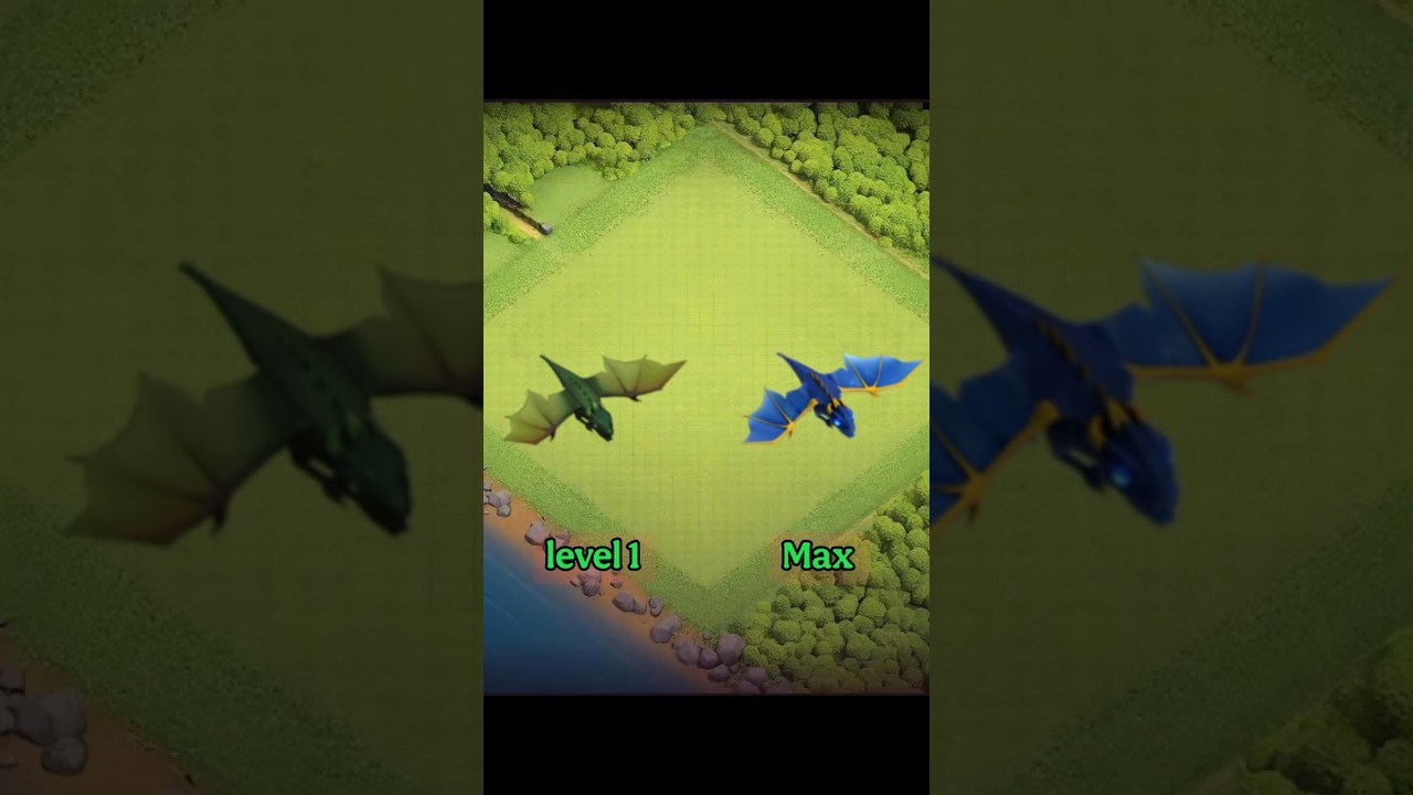 clash of clans dragon level 1 to Max 