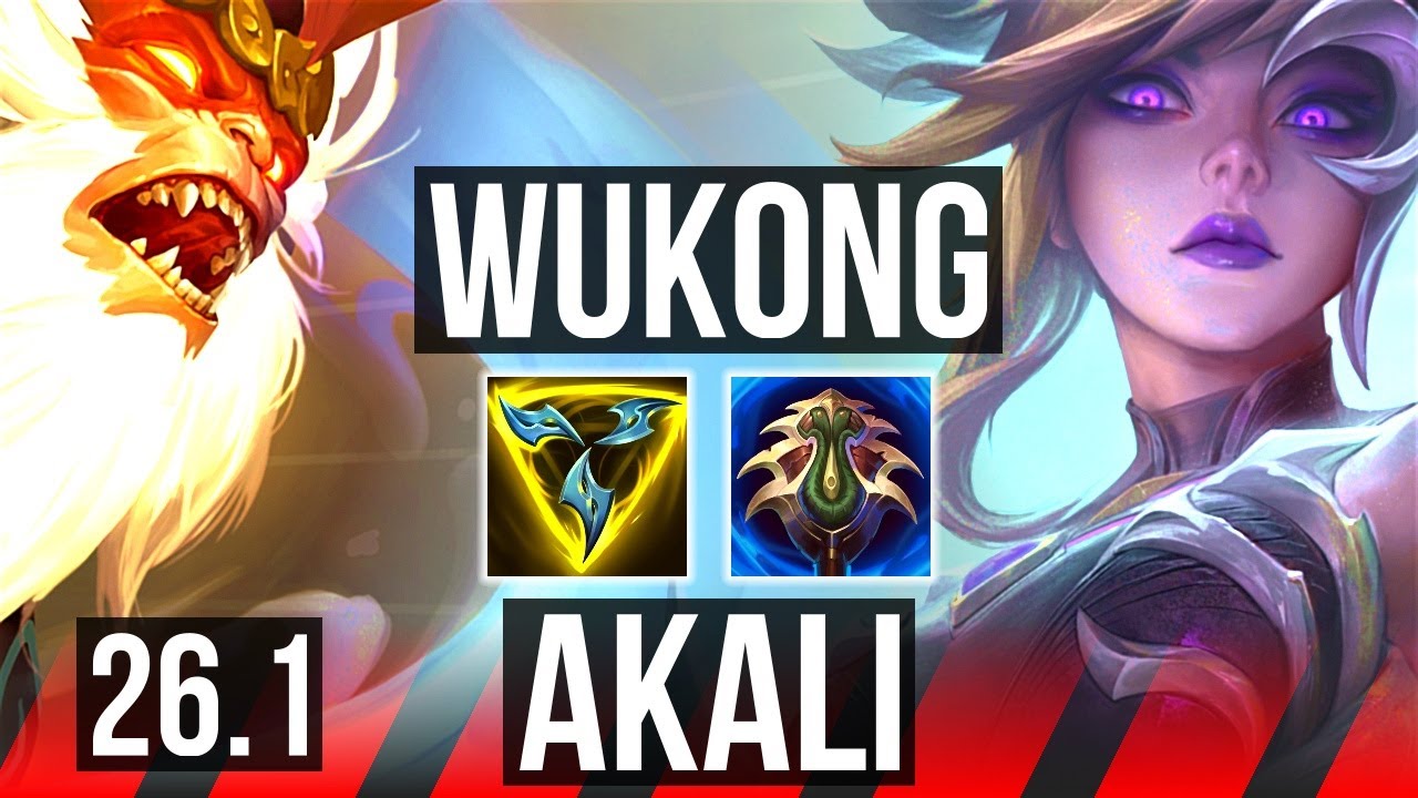 WUKONG vs AKALI (TOP) | KR Master | 26.1