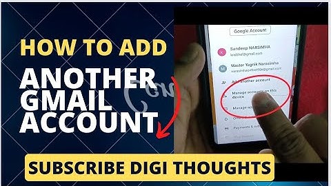 How to add another GMAIL Account in Android mobiles ll