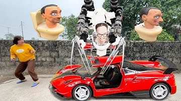 Kem Ốc Review siêu xe màu đỏ, kẹo bông sôcôla, khủng long đi săn skibidi toilet, cứu con bò, con gà.