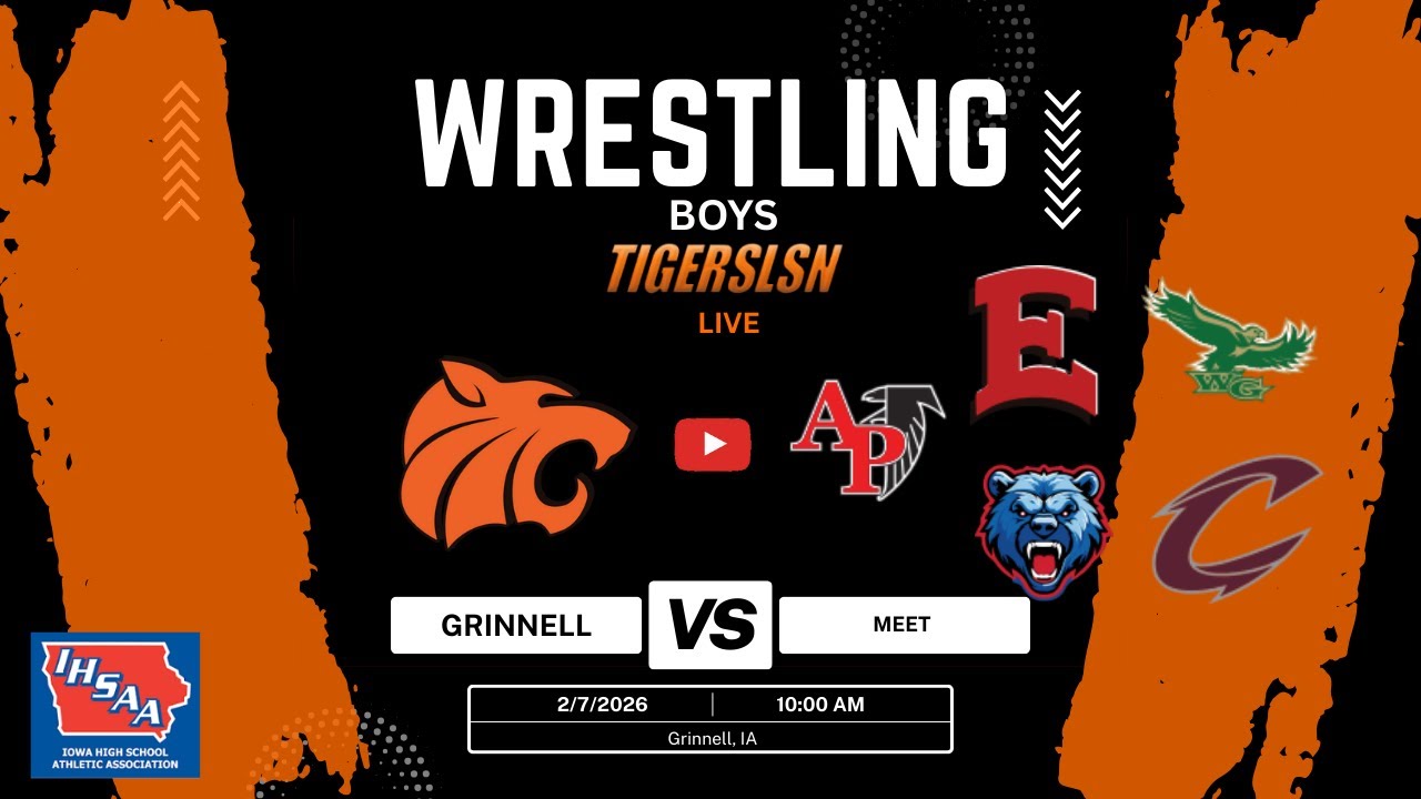 Grinnell Varsity Boys Wrestling Meet  2/7/2026 at 10:00 AM