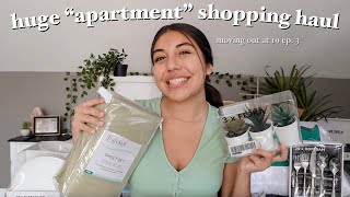 *HUGE* first apartment home essentials and decor haul on a budget! | moving out ep.3
