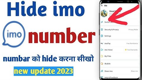 imo se apna number kaise hataye | imo number hide kaise kare | how to hide imo number 2023